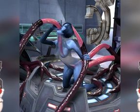 Halo Cortana vs Tenta***s all the way through Triple Fuck