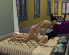 Sims 4 Brother and Stepsister Fuck in new Apartment