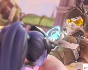 Hot Lesbian Overwatch Hentai Tracer x Widowmaker