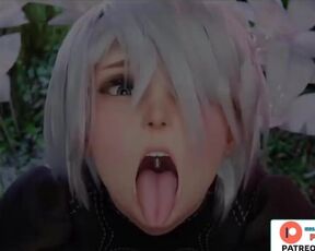 2B FUCKED BY BBC AND GETTING A LOT OF CUM | BBC HENTAI ANIMATION 4K 60FPS