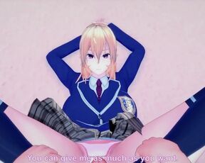 Erina Nakiri from Shokugeki no Soma Gives You A Footjob Hentai POV