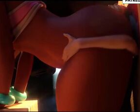 CHEL FROM EL DORADO DOMINATE LINK FROM ZELDA WITH HER BIG ASS | CARTOON HERNTAI 4K 60FPS