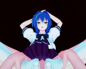 Xenovia Quarta from High School DxD Gives You A Footjob Hentai POV