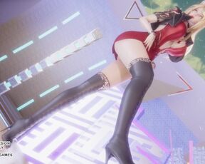 [MMD] SUNMI - TAIL Ahri Sexy Kpop Dance League of Legends Hentai Uncensored 4K 60FPS