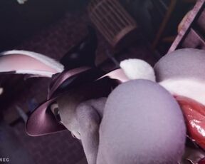 Witch Judy Hopps Turn Herself Into Blackhole and Spagettified Dick POV