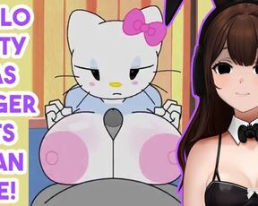 Beat Banger is getting wild - hello kitty big titty and massive ass | Hentai Vtuber React