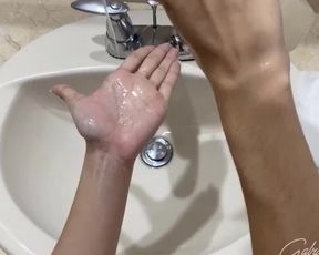 Stop Corona by doing this Wet and Slippery Finger and Hand Action-#scrubhub