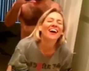 Happy MILF Cumming Hard in the Bathroom Fuck