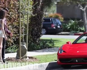 Kissing Prank - FERRARI Gold Digger PRANKINVASION