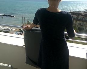 Sunny Day Anal Fuck on Hotel Balcony