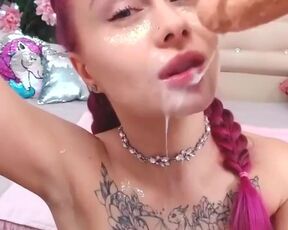 Sweet Barbie Facefuck and Ass Fuck Dildo - Anal Creampie