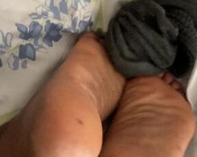 My male sock removal in bed