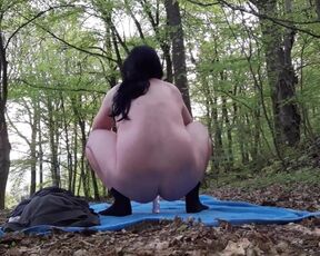 I finally did it! Forest outdoor video completely naked!