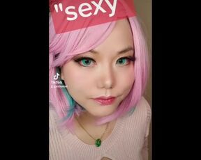 Pink Hair Anime Girl Voice Asian Cosplay