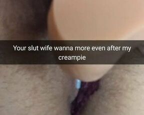 Cheating wife gets breeding creampie, but still wants more sex