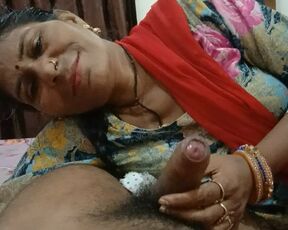 Desi girl sucking a big dick