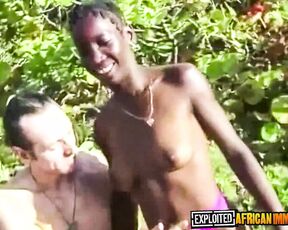 Bush Swingers In Retro African Homemade Public Domination