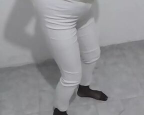 Hot mature turkish neighbor in white tights