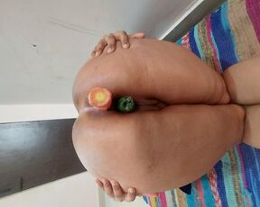 Slave Doli punished and fucked with Vegetables BDSM Slut in Pain