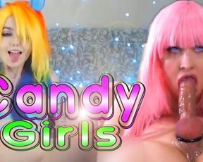 Candy Girls PMV - Cosplay Ahegao Deepthroat & Futanari