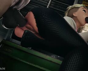 Marvel - Spider-Gwen Anal Threesome Blowjob Deal Gone Wrong (Animation with Sound)