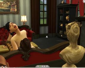 The Sims 4 - Wife Gets Fucked Hard by Husband on Couch