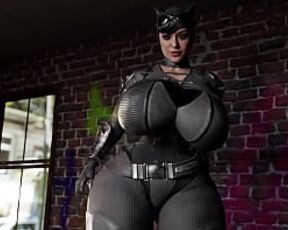 Cat Woman get a big dick in her ass