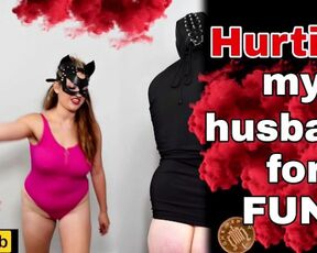 Hurting my Husband! Femdom Games Bondage Spanking Whipping Crop Cane BDSM Female Domination Milf