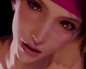 Final Fantasy porn Jessie gets creampied Rule34 3D animation